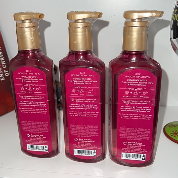 NWT Bath & Body Works Twisted Peppermint Gel Hand Soap New Factory Sealed - Picture 3 of 3